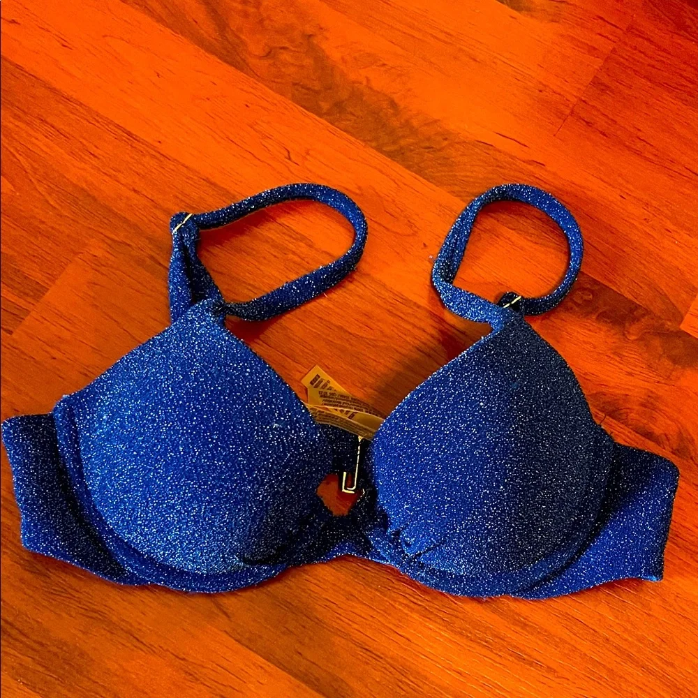 Victoria’s Secret swim push up shimmer bikini top - Picture 2 of 4